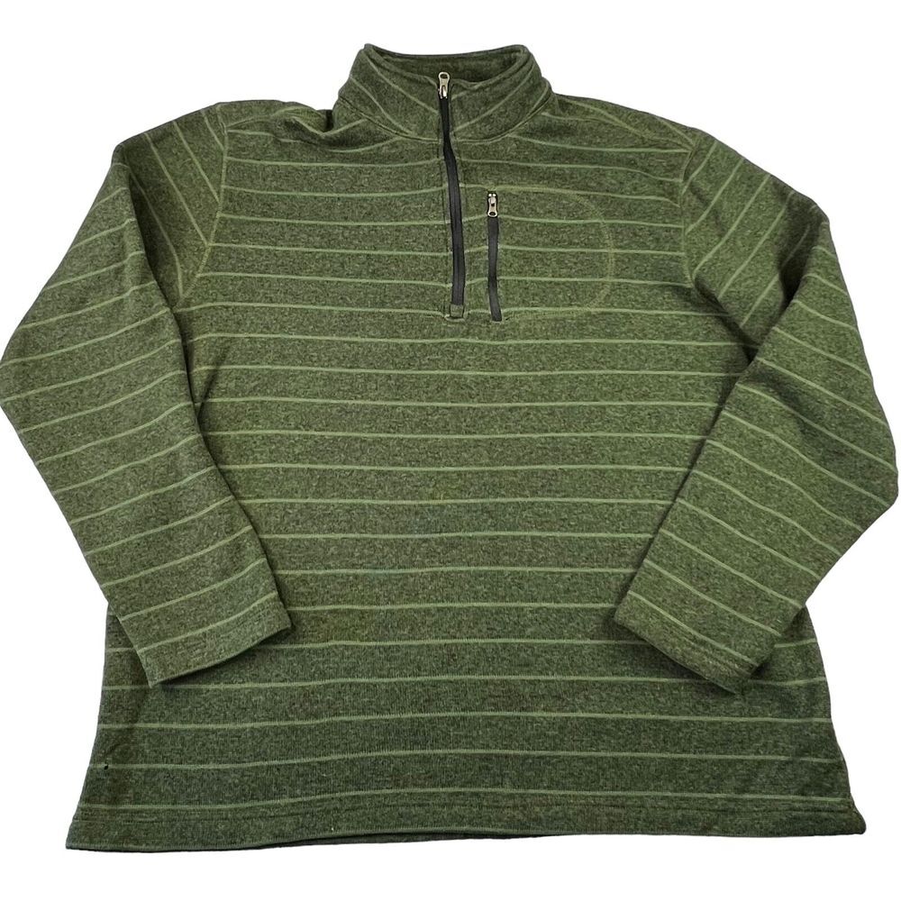 Mountain Club Outdoor Experience Mens 1/4 Zip Sweater‎ Pullover Size XL Green